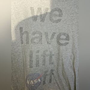 T-shirt men Gray size M NASA 042